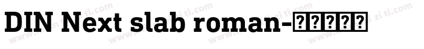DIN Next slab roman字体转换
